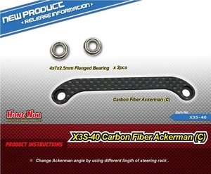 X3S-40 - Carbon Fiber Ackerman (C) - HONG NOR