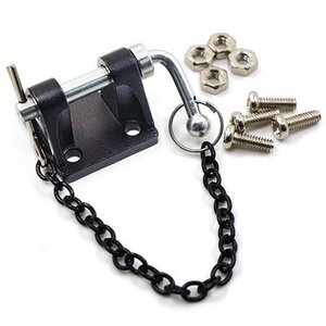 YA-0428 Yeah Racing Adjustable Drop Hitch Black For 1/10 Rc Car
