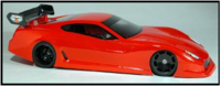 257 - 1/10 Ferrari 599 GTB Fiorano 200mm LEXAN KLAR thicknesses:.030 Standard