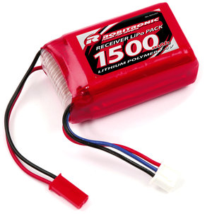 R05201 LiPo 7,4V, 1500mAh, AAA Hump Size, Empfängerpack (EH) - ROBITRONIC