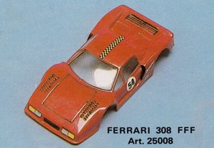 25008 - Ferrari 308 FFF Delta Plastik Lexan klar 1:32