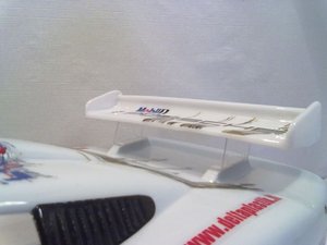 AL0165 - Spoiler Porsche 911 GT1 EVO - Delta Plastik Lexan klar 1:8