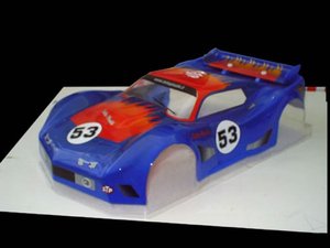 0121 - Corvette - Delta Plastik 1:8 Lexan klar 1,0mm