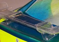 Spoiler für 1:5 komplett mit Halterungen + Schrauben Kommt transparent