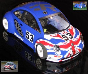 0046 - New Beetle - Dela Plastik Lexan klar 1:10 200mm