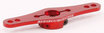 R17018R - Aluminium Servo Doppel Arm 24Z (1-Ebene) Rot - Robitronic