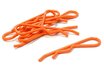 Fluoreszierende gebogene Karosserieclips (8) für Fahrzeuge der Größe 1/5 und 1/4 (LxB = 46x11mm) C26257ORANGE