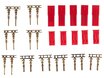 TU3002-5 RT BEC-Stecker und Buchse Gold (5) Female und Male RC