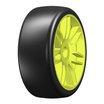 GTY02-S3 / 1: 8 GT - T02 SLICK - S3 Soft - auf New Spoked Gelber Felge