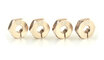 28219 Radmitnehmer Aluminium, 12mm Gold, Schraubbar, 4 Stück AMEWI