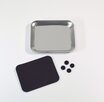 3000062 Absima Aluschale mit Magnetplatte silber