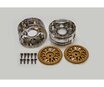 300050548 Felgen Porsche Taisan chr./gold 26mm (2) - Tamiya