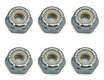 6953 Team Associated Locknuts, 8-32, Low Profile, steel