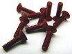 1453 - 4-40 x 7/16 Red Alum FH Schraube