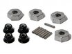 86066 - HEX WHEEL HUB 14mm (SILVER/4pcs)