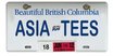 ATees Realistic British Columbia Licence Plate (ASIATEES) For RC Cars - ATG10309