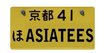 ATees Realistic Japan Licence Plate (ASIATEES) For RC Cars - ATG10301