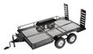 Alu Flatbed Dual Axle Car Trailer Kit for 1/10 Scale RC 624x339x112mm C32039BLACK