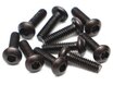 BRASBH2008 M2x8mm Round Head 12.9 Grade Nickel Plated Screws (10)