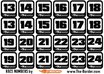BRPD1500-2 Startnummern Aufkleber Blatt 13-24