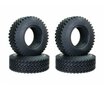BRQ32487 Team Raffee Co. 1.9 Crawler Tire 1.2 Inch Wide For Defender D90 D110 TF2 SCX10 (4) Black V2 for Axial SCX10