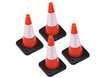 BRSCAC301/4OR Boom Racing Rubber Traffic Cone mit Reflective Decal Trail Marker / Track Accessory (4) Orange