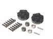 BRXT504-6LUG Boom Racing XT504 6-Lug Aluminum 12mm Wheel Hub Adapters 4MM Offset (2) Black