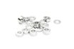 C26777SILVER - 16pcs Aluminum M3x6 Washer Spacer (0.5, 1.0, 2.0, 3.0mm) SILVER