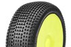 CT-15003-3-Y Captic Racing - ZONDA XTR - 1/8 Buggy Tires Mounted - CR-3 (Soft) Racing Compound - Yellow Rims - 1 Pair