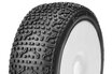 CT-15004-1-W Captic Racing - S-CODE - 1/8 Buggy Tires Mounted - CR-1 (Medium) Racing Compound - White Rims - 1 Pair