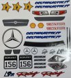 DEC027 - DECAL Mercedes AMG DTM 1:8 - DELTA PLASTIK
