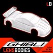 LB-HRELB10GHL-L Lens Bodies Ghibli 1:10 Onroad Karosserie (unlackiert) - Light Weight