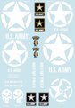 Military Police Logo Decal Sheet 1/10 - White BRPD1031