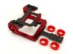 NX-057 Nexx Racing Precision CNC 7075 Square Motor Mount For 98-102 LM (Red) for Kyosho Mini-Z MR-03