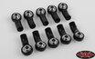 RC4ZS1374 M3 BENT ALUMINUM AXIAL STYLE ROD END (BLACK) (10) RC4WD
