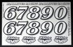 SC-67890 Nummern (6 bis 9, 0): Klassischer Stil - MC ALLISTER