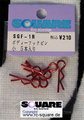 Square SGF-1R Karosseriesplinte Rot