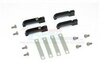 TRX4ZSP10BBK GPM Racing Aluminium Door Handle For TRX4 Defender - 16Pcs Set Black for Traxxas TRX-4