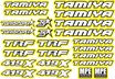 TS-TMY-Y - ToniSport Tamiya 419X Precut Decal Sheet - Yellow