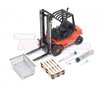 Team Raffee Co. 1/14 RC Realistic Hydraulic Forklift ARTR Red - TRC/JDM-121R