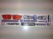 VW Golf MkIV Lichter und Kühlergrill Aufkleber 1:10 - KAMTEC