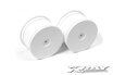 X369911 4WD REAR WHEEL AERODISK WITH 14MM HEX - WHITE (2)