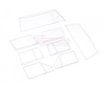 Team Raffee Co. Windshield & Side Window Part for Comanche 1/10 Pickup Truck Hard Plastic Body - TRC/320355B