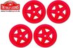 EZRL2067 Wheels - 1/10 Rally - Stratos 5 Spokes Red Type
