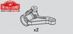 EZRL2204 Replacement Part - Rally Legends - Front Hub Carrier