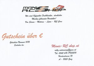 GUTSCHEINE von Manis-rcshop